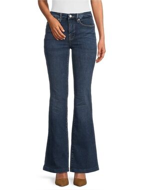 NWT Good American Good Legs Flare Denim Mid Rise Jeans Size 20
